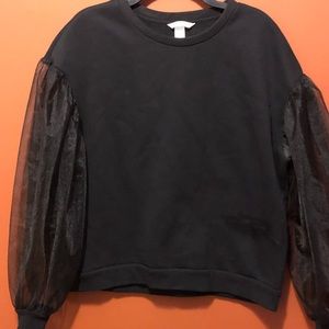H&M puffy sleeve sweatshirt. New without tags.